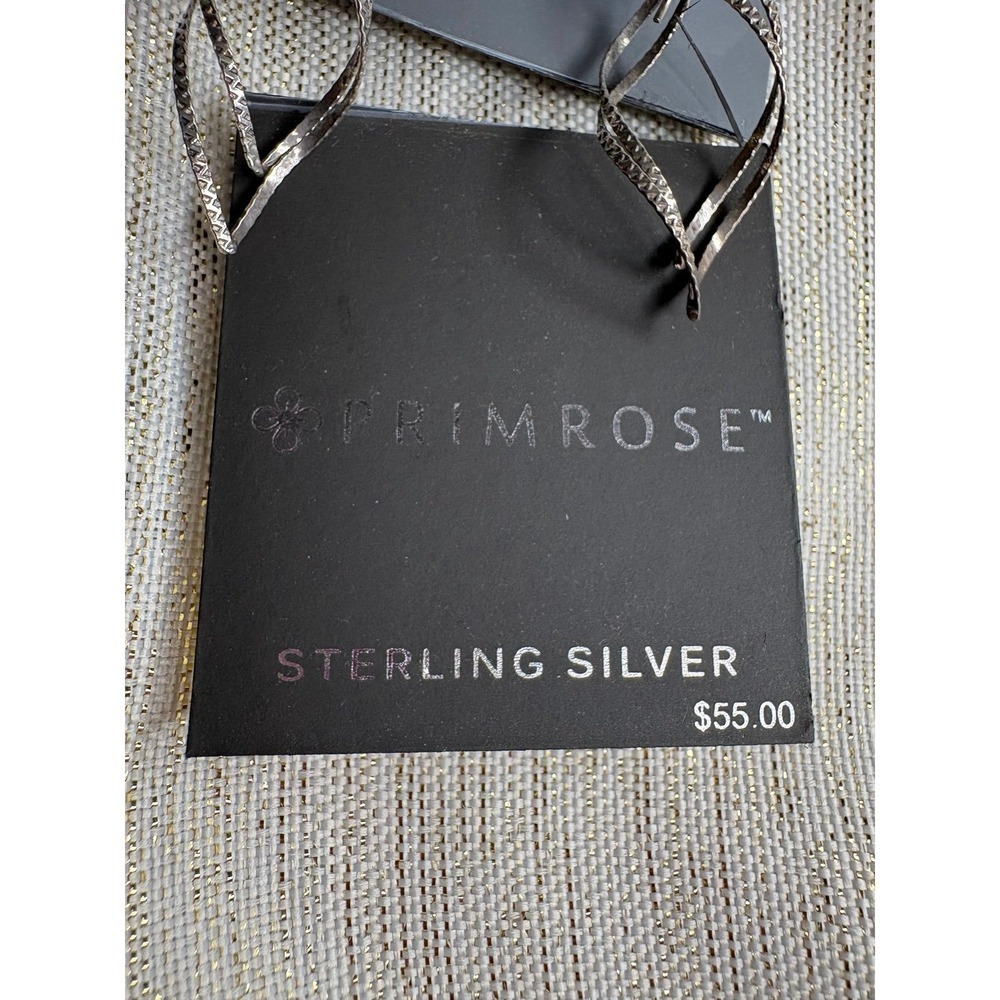 silver primrose dangling earrings NWT - Picture 2 of 3